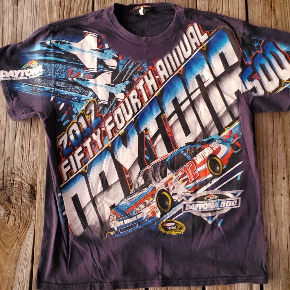 Daytona 500 All Over Print Size shirt XL 2012 - Picture 1 of 8